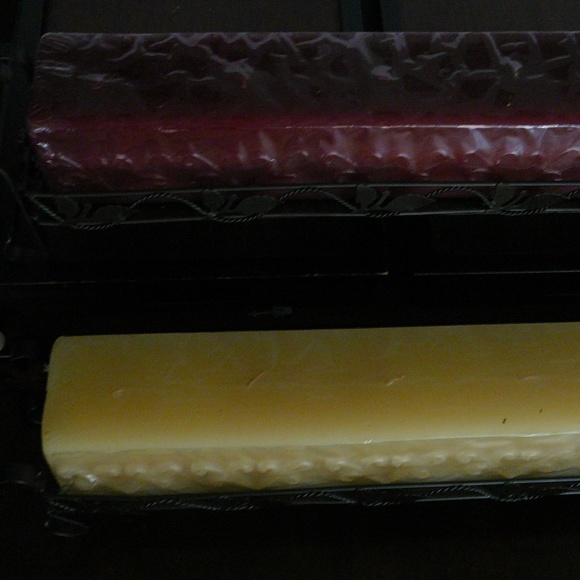 5 burner Brick Candle on iron holder two piece set - Picture 3 of 8